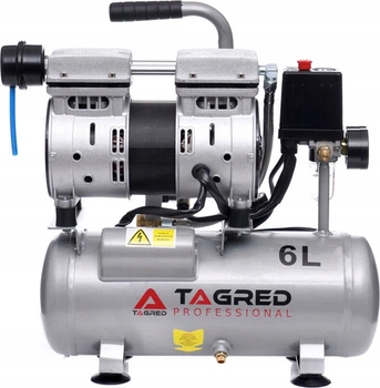 Kompresor bezolejowy Tagred dwutłokowy 6 L 550 W R2 TA302 (5903293506257)
