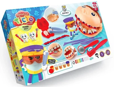 Тесто для лепки Danko Toys "Дантист" в коробки (34454)