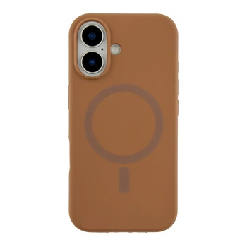 Чохол Premium Glow Silicone Case with Magsafe для iPhone 16 New Brown