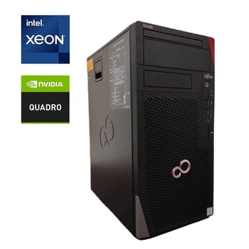 Робоча станція Fujitsu Celsius W5010 Tower / Intel Xeon W-1250E (6 (12) ядер по 3.5 - 4.7 GHz) / 32 GB DDR4 / 512 GB SSD M.2 / nVidia Quadro T1000, 8 GB GDDR6, 128-bit / 680W
