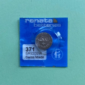 Батарейка Renata 371 (SR920SW) серебряно-оксидная 1.55V для наручных часов