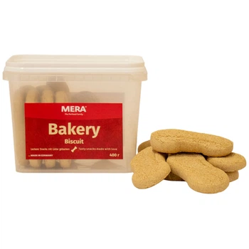Ласощі для собак бісквітне печиво 8 см MERA BAKERY Biscuit 400 г