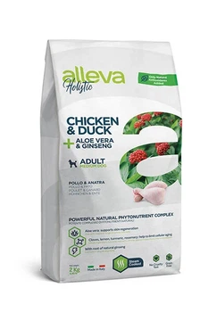 Полнорационный сухой корм Alleva Holistic Adult Chicken & Duck Medium – для взрослых собак средних пород, с курицей и уткой 2 кг, (8002754002301)