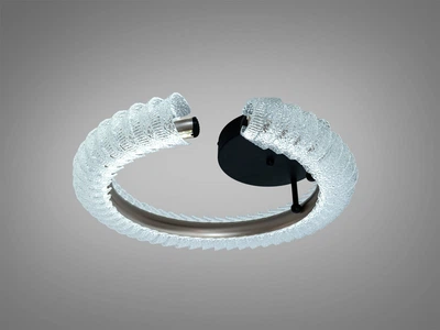 LED люстра полукольцо шампань 50 Вт с пультом для гостиной 2509/500CG