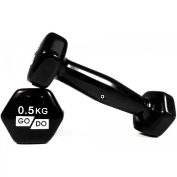 Гантели Sprinter 2х0.5кг для фитнеса с виниловым покрытием пара black