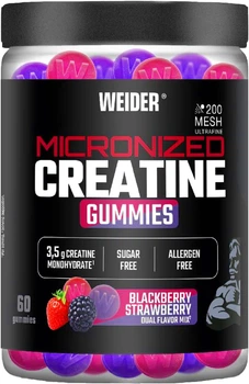 Креатин Weider Micronized Creatine Gummies 60 желейок Полуниця та ожина (8414192349458)