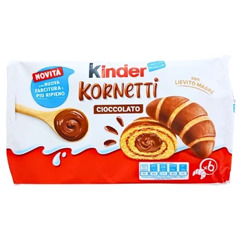 Круасани Kinder Kornetti con Lievito Madre Cioccolato 6 шт. 270 г