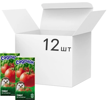 Упаковка сока Садочок Томат с мякотью 0.95 л х 12 шт (4823063126038)