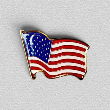 Значок Dobroznak Флаг USA 18.2x22.4 мм Разноцветный (7212)