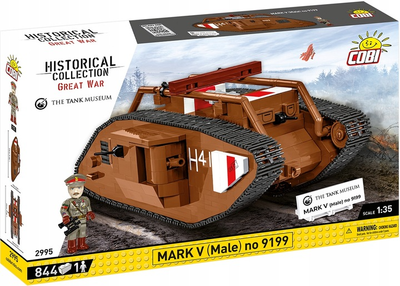 Конструктор Cobi HC Great War Mark V Male 844 елементи 2995 (5902251029951)