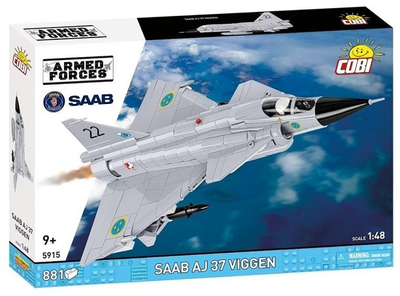 Конструктор Cobi AF SAAB AJ 37 Viggen 881 елемент 5915 (5902251059156)