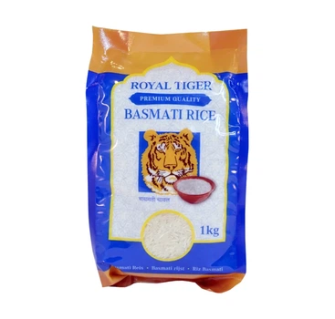Рис Басмати премиальный Basmati Rice 1кг Royal Tiger 8720301100453