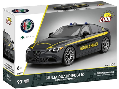 Конструктор Cobi Alfa Romeo Giulia Quadrifoglio 97 елементів 24657 (5902251246570)
