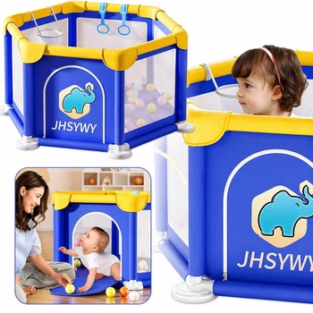Детский игровой манеж / Сухой бассейн / Игровой манеж 128×66×63 см VenDNT-103