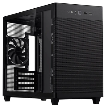 Комп'ютерний корпус Asus Prime AP201 MicroATX без блока живлення з сітчастою панеллю та підтримкою 6 вентиляторів (931CDF43FE4A)
