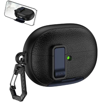 Защитный чехол Reframe Leather Texture для Huawei FreeBuds Pro 5 - Black / Dark Blue