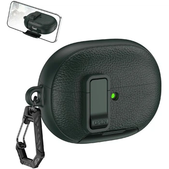 Защитный чехол Reframe Leather Texture для Huawei FreeBuds Pro 5 - Army Green
