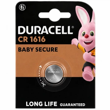 Батарейка Duracell CR1616 3V литиевая 1 шт 16×1.6 мм – кнопочный элемент питания Lithium Coin