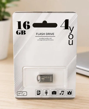 Флеш-накопичувач Usb 16Gb 4you 105 Metal series