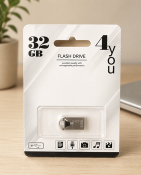 USB-накопитель флешка на 32Gb 4you 106 Metal series Silver