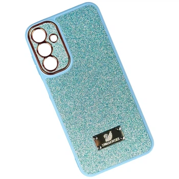 Чехол (накладка) Samsung A355 Galaxy A35 / A356 Galaxy A35 5G, Sand Crystal Swarovski, Бирюзовый - 695655