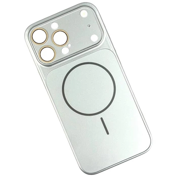 Чехол (накладка) Apple iPhone 14 Pro Max, AG Glass Slim Fit, MagSafe, Серебряный - 686241