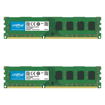 Комплект оперативної пам`яті Crucial 8 GB (2x4GB) DDR3L 1600 MHz (CT51264BD160B-2X) Б/В
