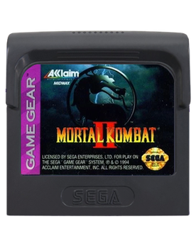 Игра Sega Game Gear Mortal Kombat II Английская Версия Только Картридж Б/У