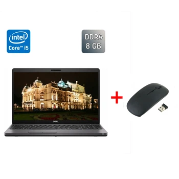 Ультрабук Dell Latitude 5501 / 15.6" (1920x1080) IPS / Intel Core i5-9400H (4 (8) ядра по 2.5 - 4.3 GHz) / 8 GB DDR4 / 256 GB SSD / Intel UHD Graphics 630 / WebCam / HDMI / Windows 10 б/у + Подарок Беспроводная мышь / USB