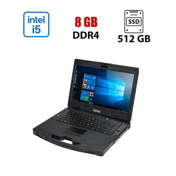 Защищенный ноутбук Getac S410 G3-WL / 14" (1920x1080) TN / Intel Core i5-8350U (4 (8) ядра по 1.7 - 3.6 GHz) / 8 GB DDR4 / 512 GB SSD / Intel UHD Graphics 620 / WebCam б/у