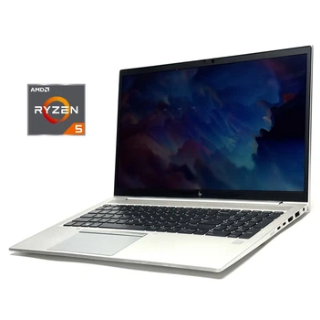 Ультрабук Б-класс HP EliteBook 855 G8 / 15.6" (1920x1080) IPS Touch / AMD Ryzen 5 Pro 5650U (6 (12) ядер по 2.3 - 4.2 GHz) / 8 GB DDR4 / 256 GB SSD / AMD Radeon RX Vega 7 Graphics / WebCam / Win 10 Pro б/у