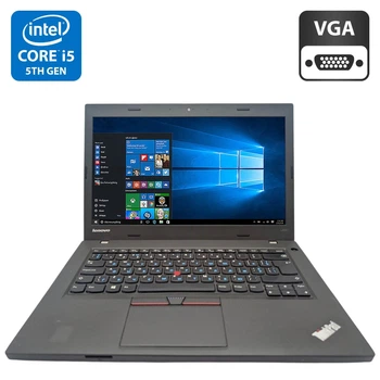 Ноутбук Lenovo ThinkPad L450 / 14" (1366x768) TN / Intel Core i5-5300U (2 (4) ядра по 2.3 - 2.9 GHz) / 8 GB DDR3 / 500 GB HDD / Intel HD Graphics 5500 / WebCam б/у