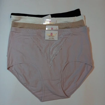 Женские трусики слипы 5XL однотонные 01230A - 4 шт