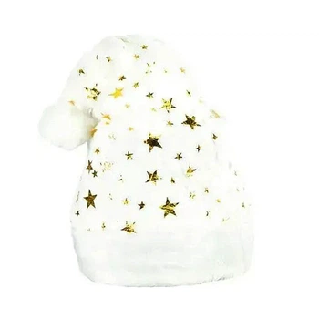 Шапка новорічна "Санта-Клауса" Bambi 6241-22(Gold) блискуча