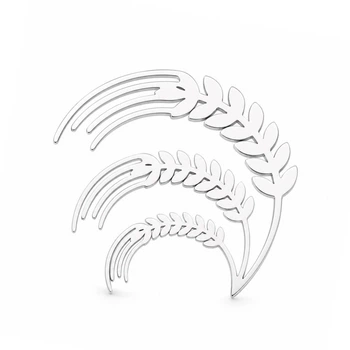 Брошь из стали BROCHE бижутерия Растения Колоски серебристая BRBF115469