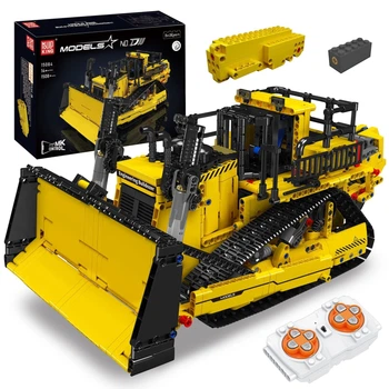 Конструктор Mould King D11 Бульдозер на радіокеруванні 1508 деталей Technic 15084 жовтий