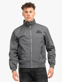 Бомбер чоловічий Lonsdale ACTON 118027-1572 3XL Anthracite/Black (4255581542265)