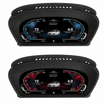 Цифрова LCD приборна панель BMW E60 E61 E63 E64 E70 E71 X5 X6 M5 M6 12.3” Virtual Cockpit CarPlay Android Auto