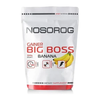 Гейнер Gainer BIG BOSS NOSOROG, банан, 1,5 кг