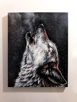Картина акриловыми красками на холсте (50×40 см)