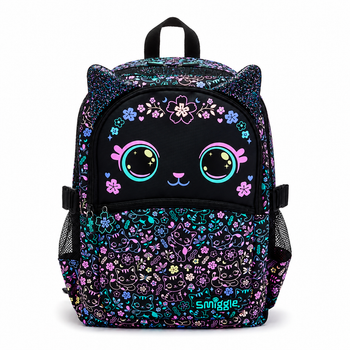 Рюкзак Smiggle Cat Backpack с ушками и принтом котиков — школьный рюкзак для девочек A4 20L