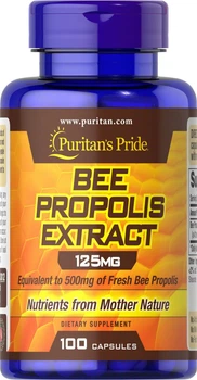 Прополіс, Bee Propolis, Puritan's Pride, 125 мг, 100 капсул (PTP-13812)