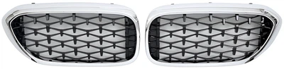 Ноздри Diamond Black V1 (2017-2020, хромированная окантовка) для BMW 5 серия G30/G31 2017–2023 гг