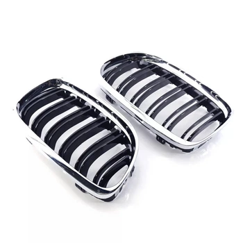 Ноздри M-Look (для E-90/91 2008-2011, Черный Глянец с Хромированной Окантовкой) для BMW 3 серия E90/E91