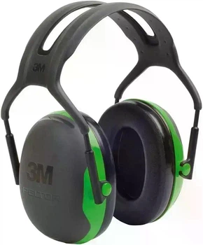 Наушники противошумные 3M Peltor X1A защитные 27 дБ черные зеленые - Уцінка