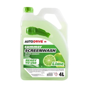 Стеклоомыватель Auto Drive Summer Screenwash AD0131 летний Lime 4 л