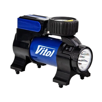 Компрессор автомобильный Vitol К-22 с автостопом 100 SPI 14A 37 л/мин