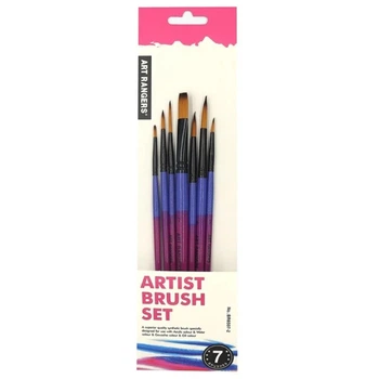 Набор кисточек плоских Art Rangers BR6507-2 нейлоновые 7 шт