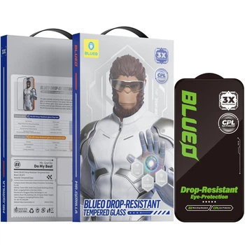 Защитное 2.5D стекло Blueo Drop-Resistant для Apple iPhone 17 / 17 Pro / 16 Pro / 18 Pro (6.3") Чорний