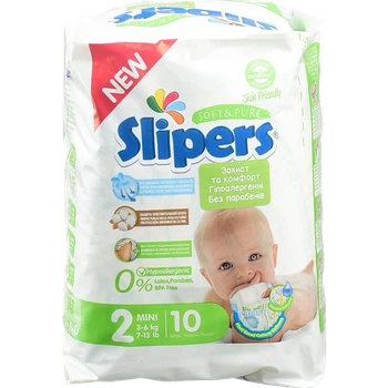 Підгузки Slipers S-202 Mini 3-6 кг И257